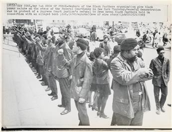 (CIVIL RIGHTS) Group of 120 prints relating to Civil Rights and Black Power activists and events. With images of Ralph Abernathy, Huey